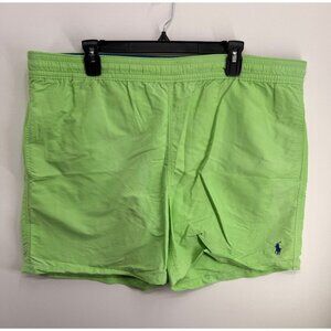 Polo Ralph Lauren Swim Trunks Mens XL 7" Green Lined Board Shorts